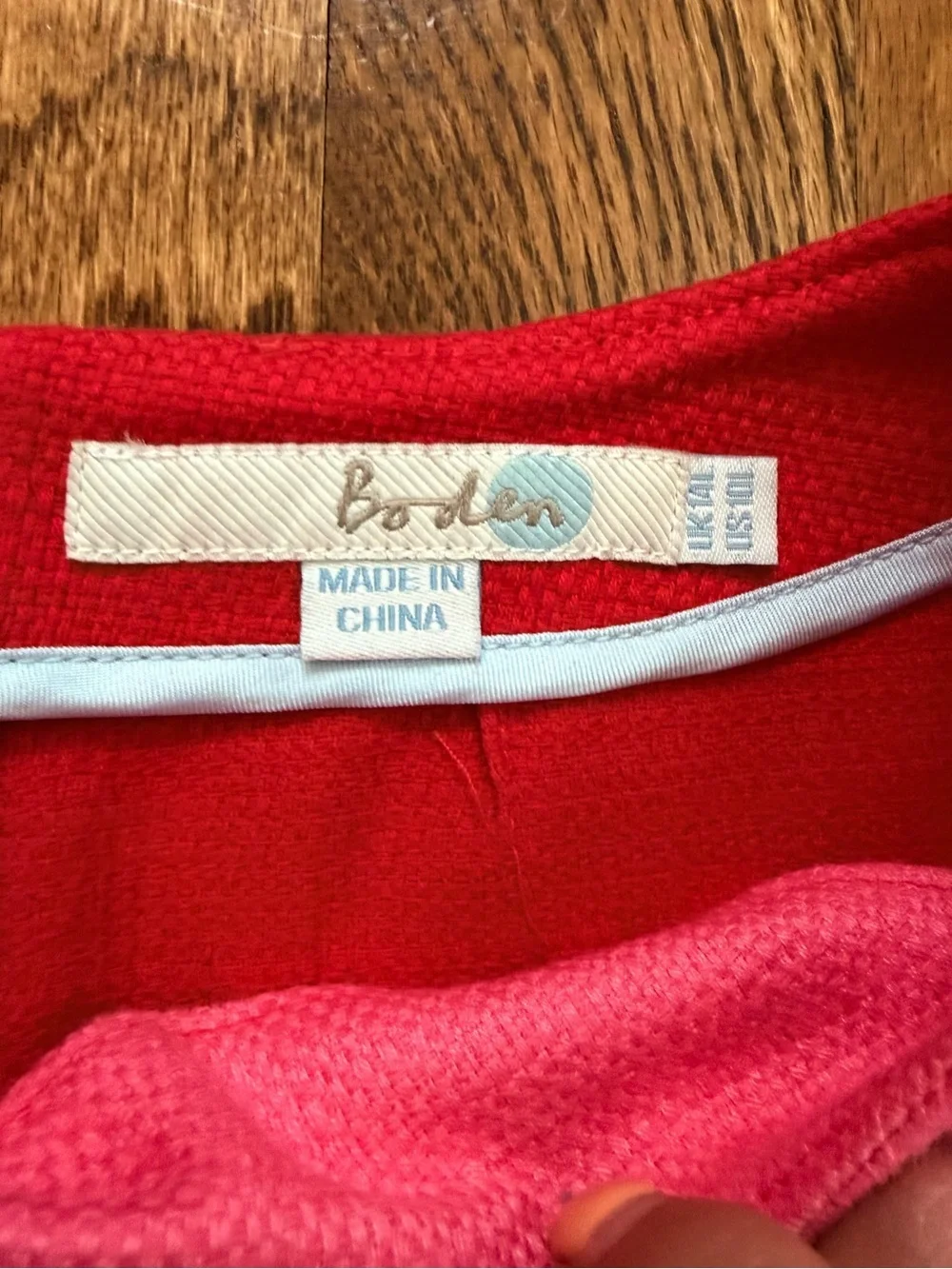 Boden Pippa Colorblock Shift Dress Pink Red Navy Pockets US 10L